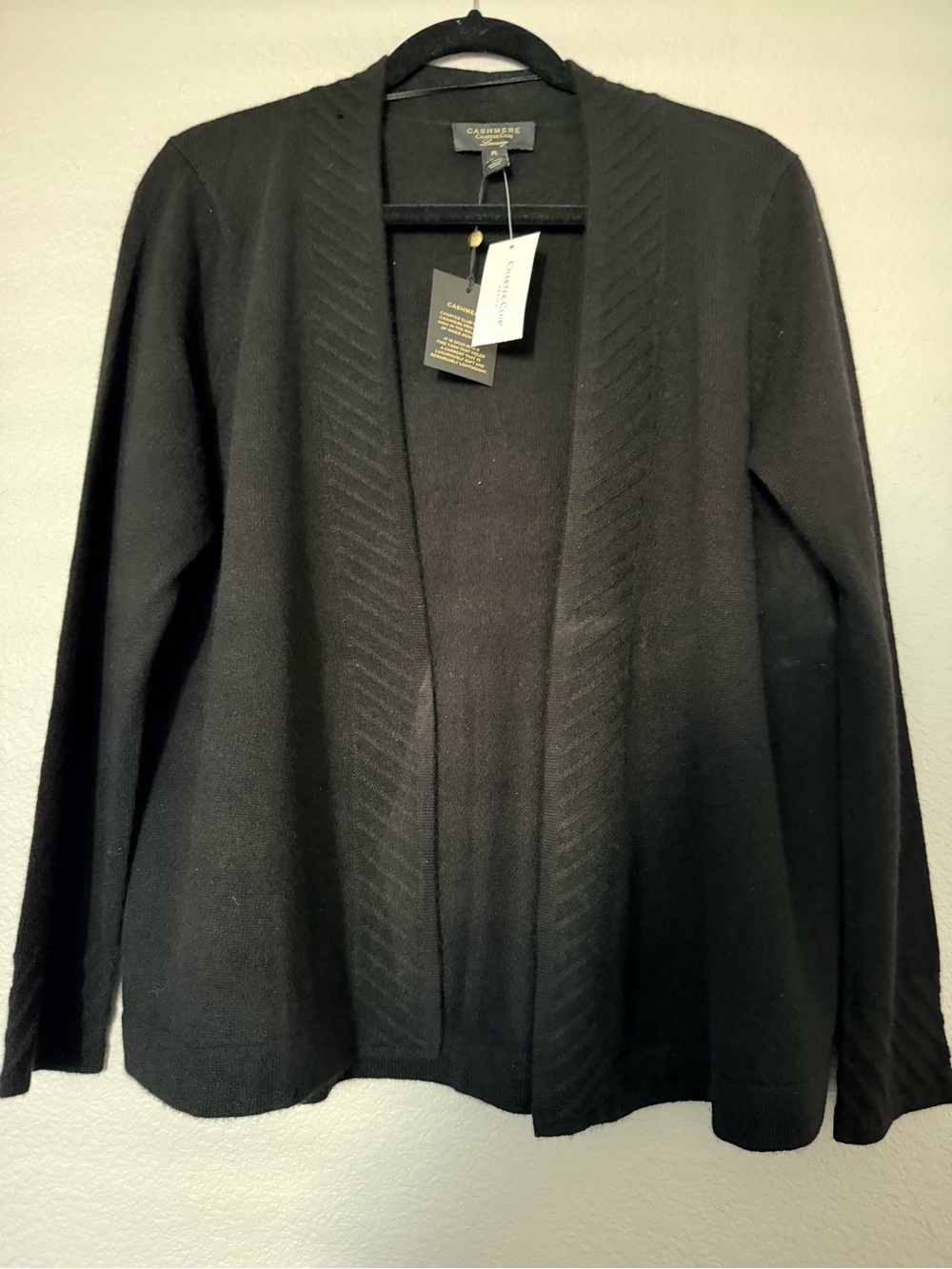 Open-Front Black Women's Sweater Cardigan